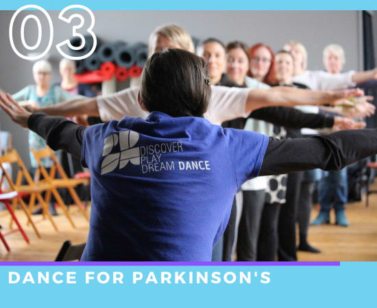 Practitioners at our Wales Wide Training Programme, dance for Parkinsons training day.